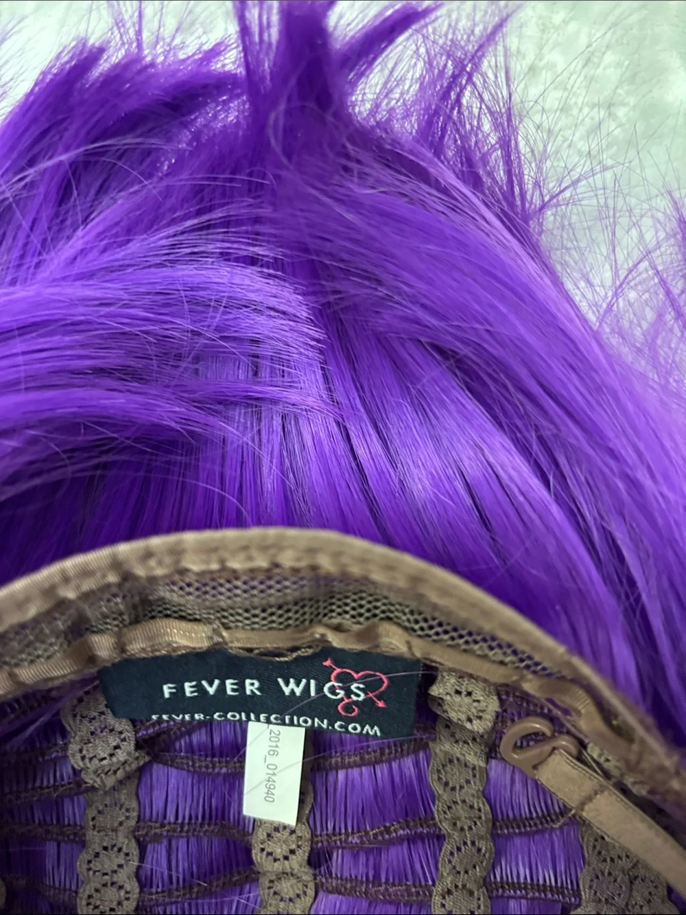 Sleek Purple Synthetic Bob Wig with Bangs - Women Hair Wig